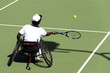 wheel chair tennis for disabled persons (men)