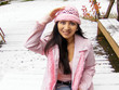 my pink crocheted hat