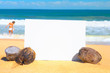 beach advertisement