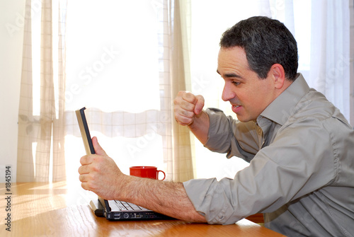 man with laptop