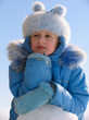 winter portrait of young girl