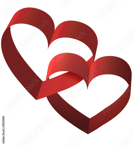 Illustration: two hearts two hearts