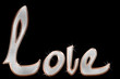 valentine frame on black background
