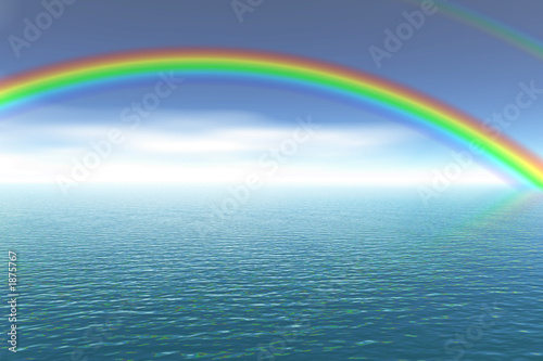 rainbow over ocean rainbow over ocean