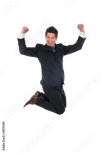 Foto: businessman jumping businessman jumping