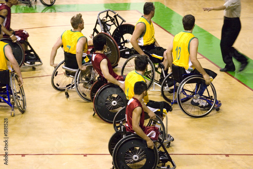 Photo: wheel chair basketball for disabled persons (men) wheel chair basketball for disabled persons (men)