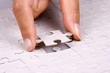 Photo: playing jigsaw puzzle playing jigsaw puzzle