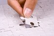 playing jigsaw puzzle