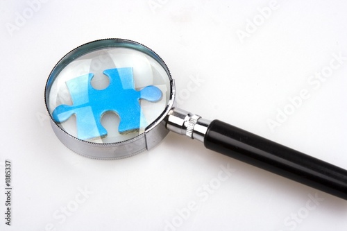 Photo: magnifying jigsaw puzzle magnifying jigsaw puzzle