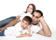 Foto: casual family on floor casual family on floor