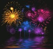 celebratory firework. illustration
