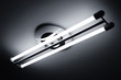 fluorescent lamps lighted