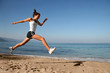 Foto: jumping on the beach jumping on the beach