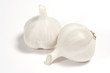 garlic on white garlic on white