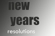 new years resolutions