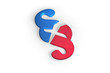 Illustration: paragraph - blue red paragraph - blue red