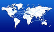 Illustration: airlines earth map airlines earth map