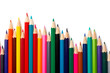 assortment of coloured pencils