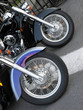 two shiny choppers