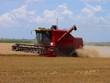harvester at work