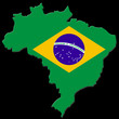 carte drapeau du bresil