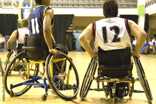 Photo: wheel chair basketball for disabled persons (men) wheel chair basketball for disabled persons (men)