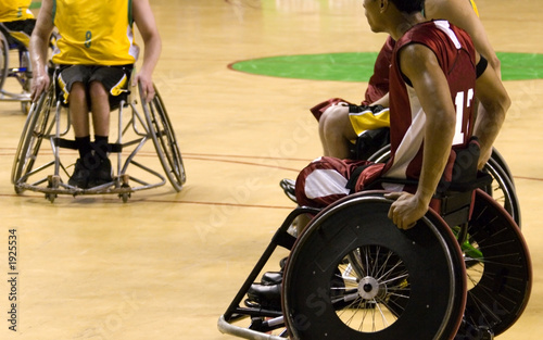 Photo: wheel chair basketball for disabled persons (men) wheel chair basketball for disabled persons (men)
