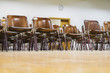 empty classroom