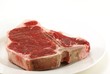 raw t-bone steak