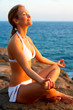 meditating by the sea