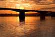 sunset and bridge sunset and bridge