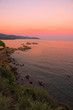 evening sunset on the coast evening sunset on the coast