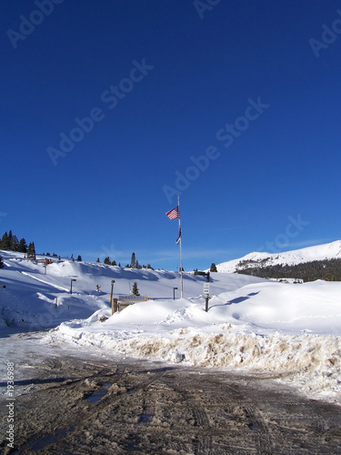 stock photo of colorado vail pass winter landscape