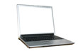 isolated laptop with white screen isolated laptop with white screen