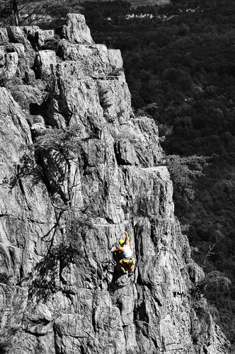 Photo: man against mountain man against mountain