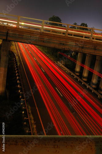 Photo: stream of backlights stream of backlights