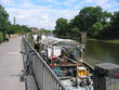 barges along the thames