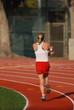 fit girl running