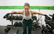 woman working out