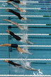 male swim start