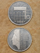 from series: coins of world. nederlanden. one gulden.