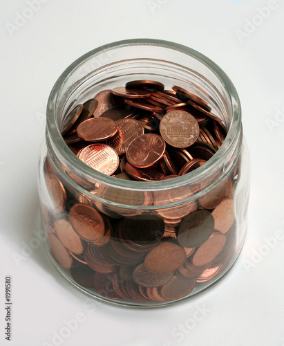 Photo: jar of pennies jar of pennies