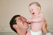 father with baby