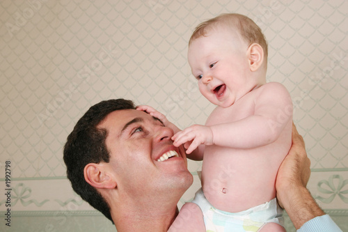 Photo: father with baby father with baby