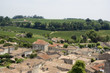 view over saint-emilion and vineyards