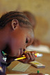 portrait of girl studying in the classroom