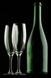 glasses & bottle