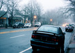 morning  in the small town street