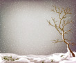 grunge winter landscape