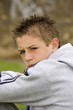 boy with spiky hair